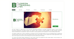Desktop Screenshot of begreentrading.com